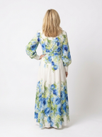 Harper | Knopf-Front Floral Maxi