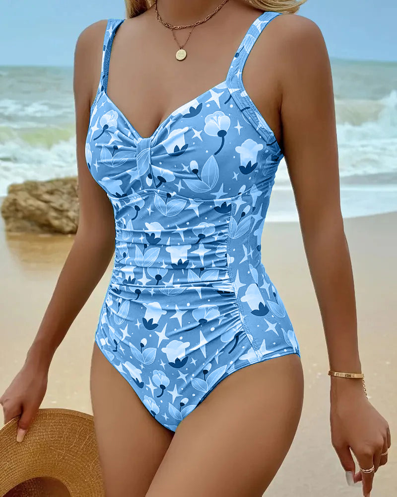 Clara | Einteiliger bedruckter Tankini