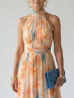 Elin | Weiches Halter-Midi-Kleid