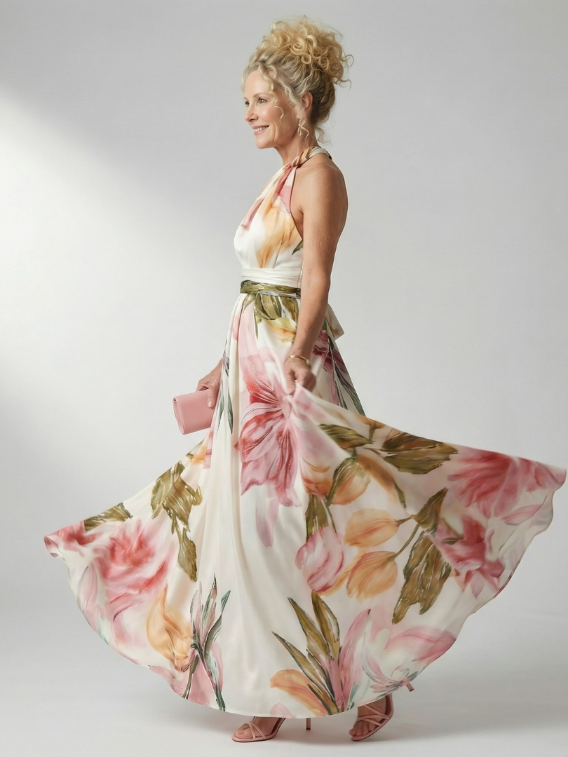 Amiel | Leichtes Floral-Maxi-Kleid