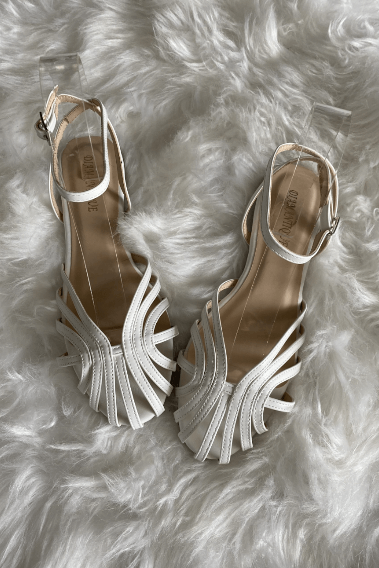 FLACHE GEWEBTE SANDALEN