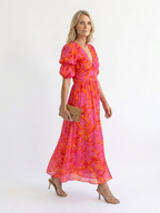 Willow | Puff Sleeve Floral Midi