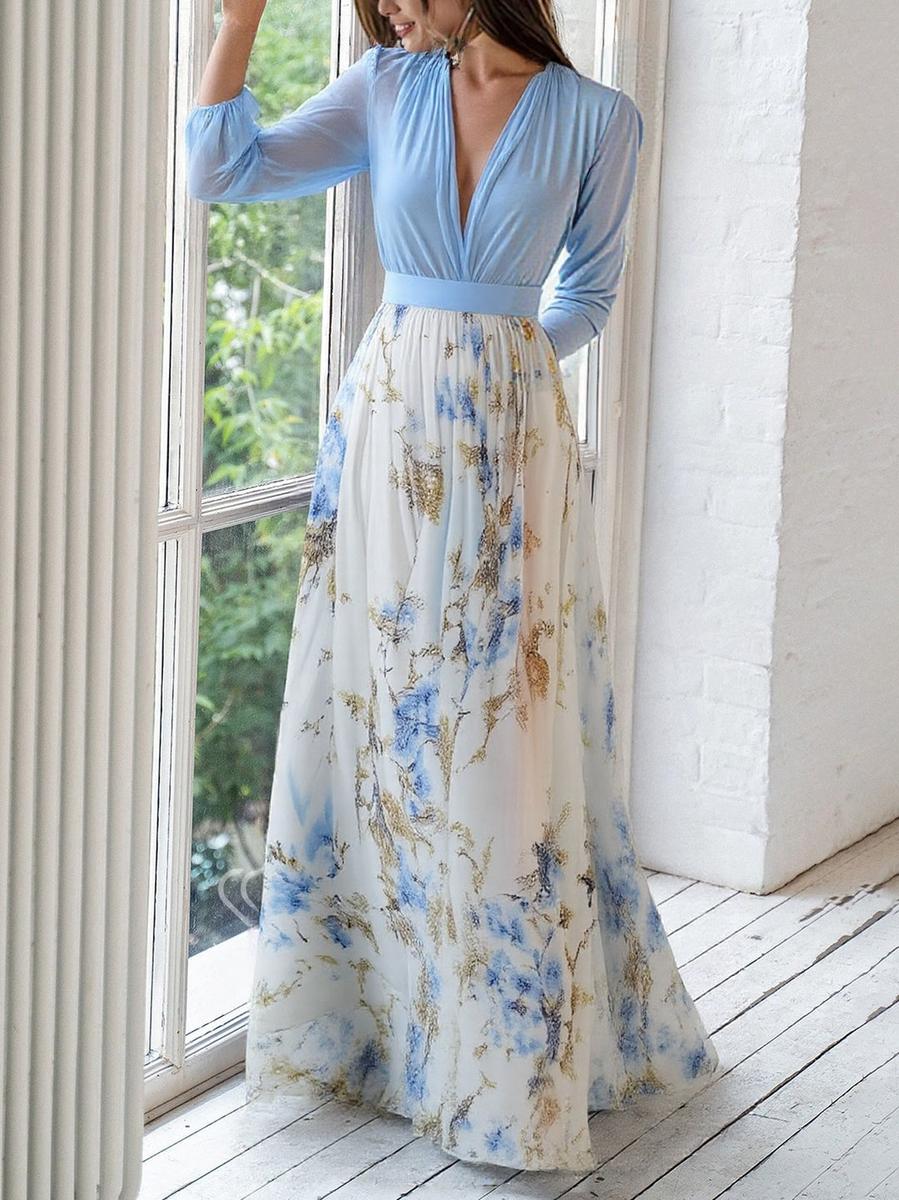 Emma | Florales Maxikleid