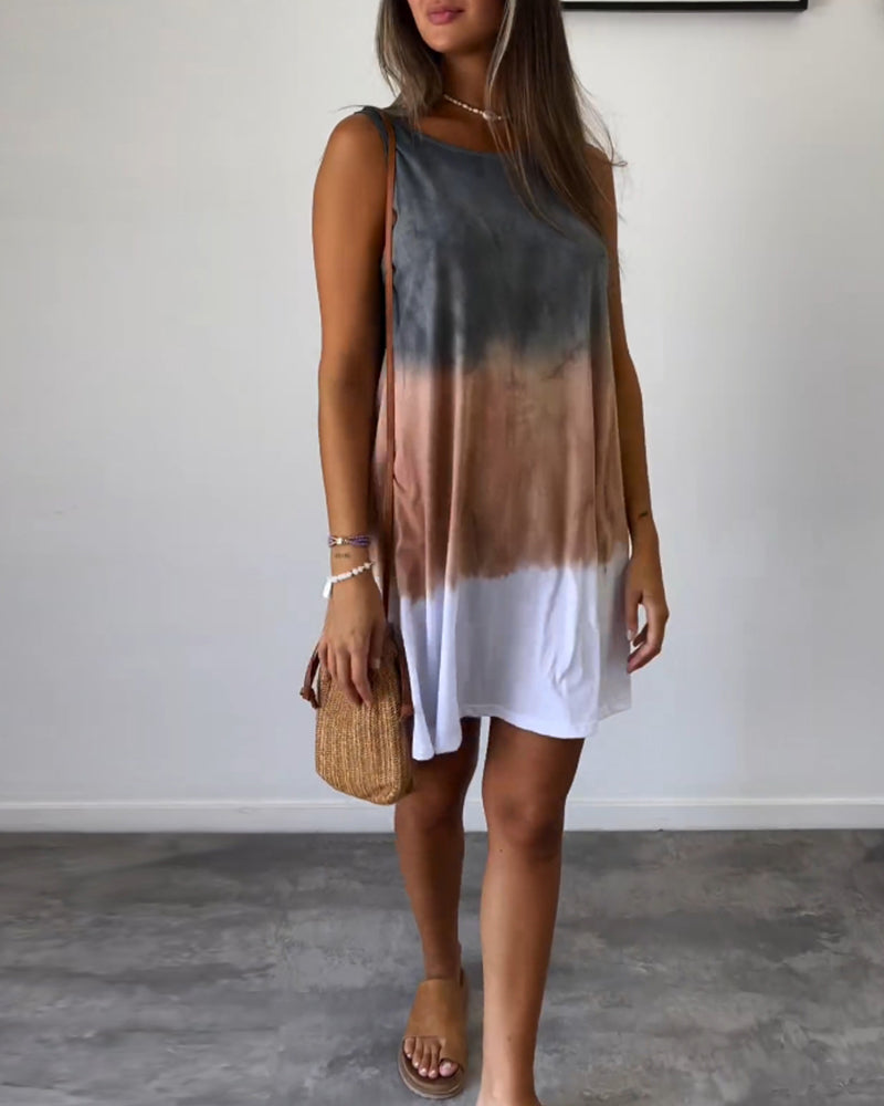 Josiee | Gradient Tie Dye Kleid