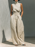 Livia – Minimalistisches Set aus Baumwolle und Leinen