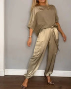 Margaret - Elegantes Satin-Set