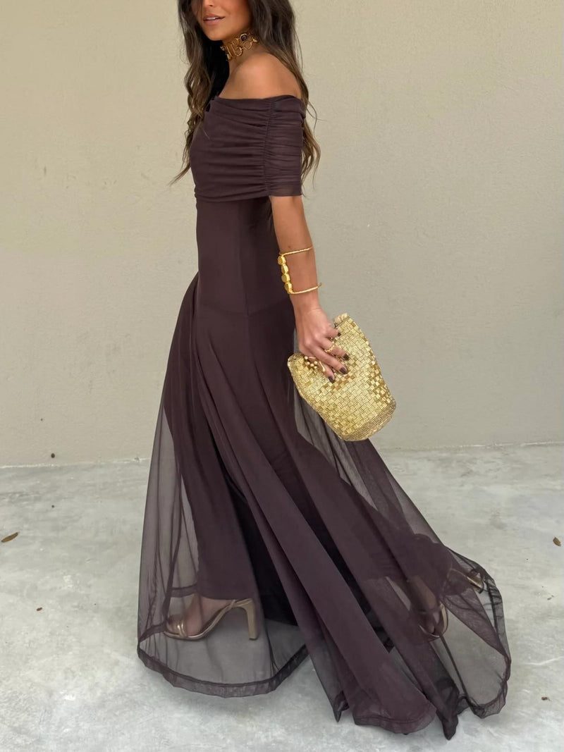 Camila | Elegantes Maxikleid aus Mesh