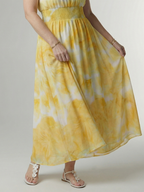Sylin | Gathered Halter Midi Kleid