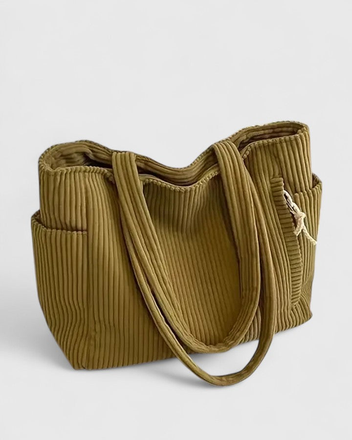 Liorane | Luxuriöse Ripp-Tasche mit Kordel-Details