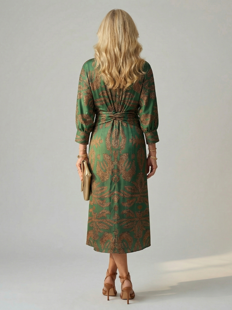 Lune | Natürliches Wickel-Midikleid
