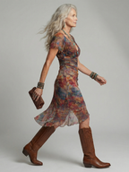 Aeris | Ruhiger Halter Midi-Kleid