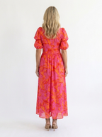 Willow | Puff Sleeve Floral Midi