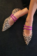 LEOPARDEN-ESCARPINS MIT DOPPELTEM ARMBAND