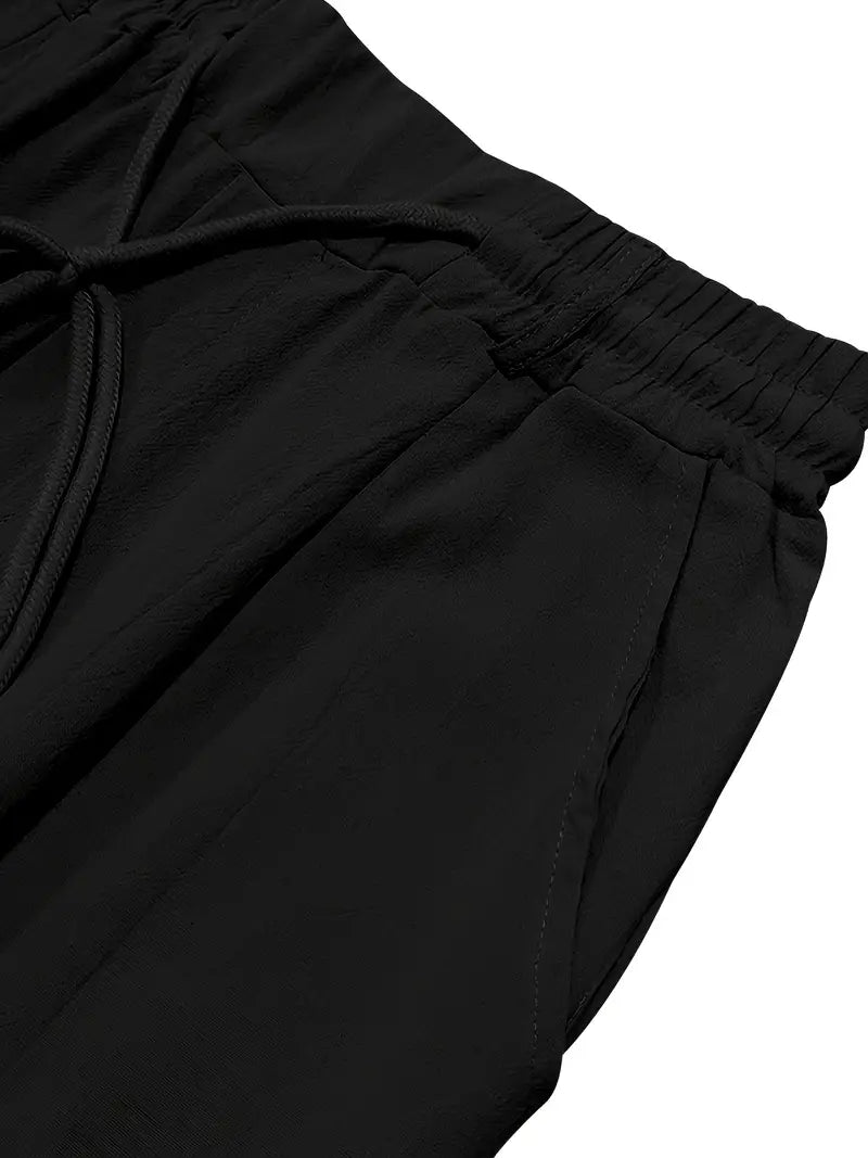NICHOLS | WEITE LEINENHOSE MIT KORDEL