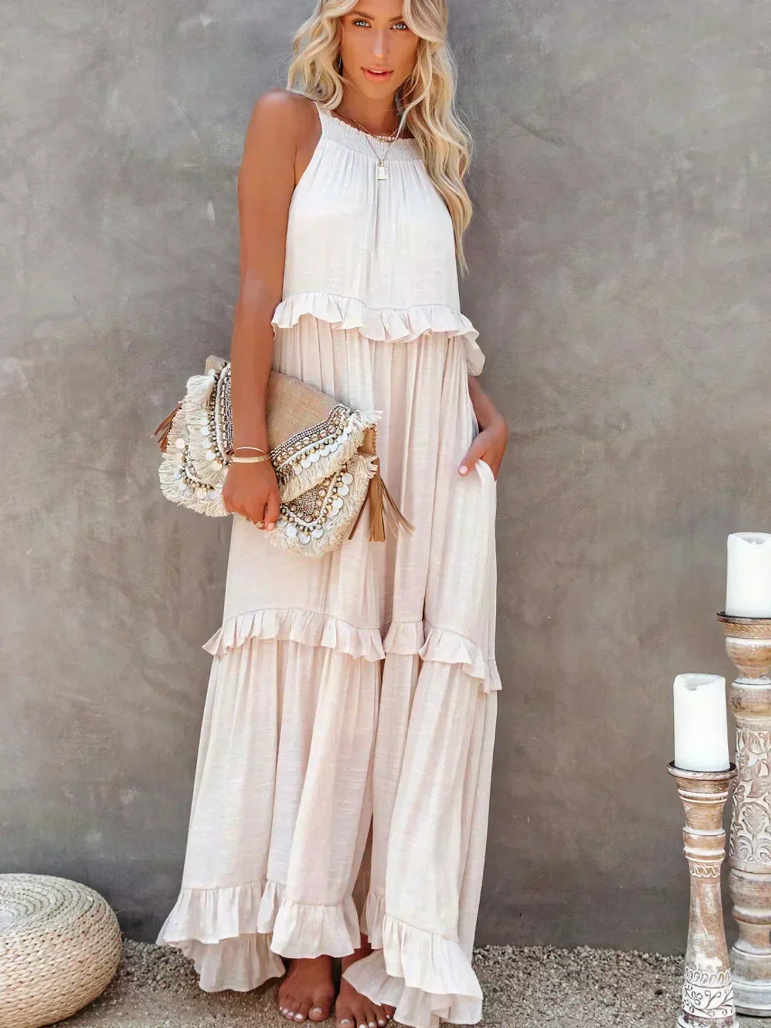 Dylilah | Kleid mit Rüschensaum