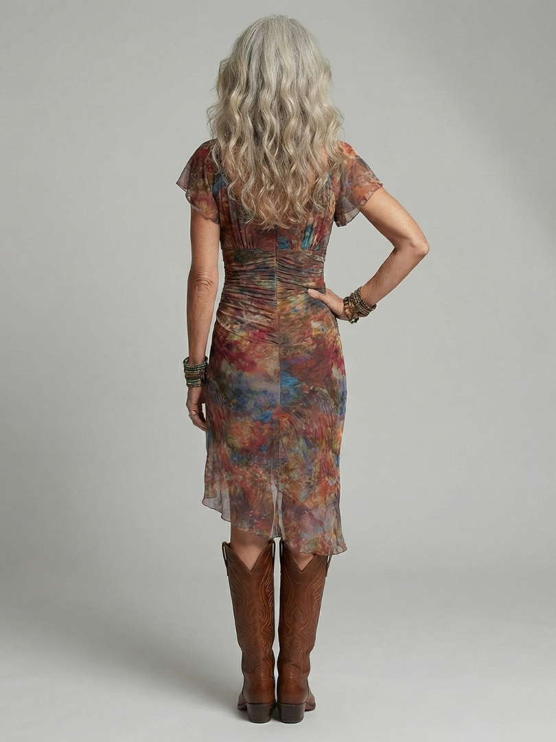 Aeris | Ruhiger Halter Midi-Kleid