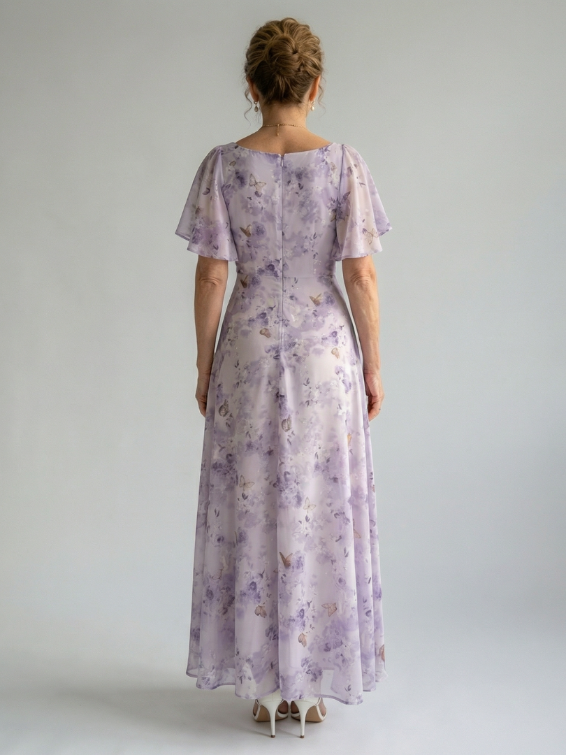 Vaelis | Midi-Kleid mit Flügelärmel