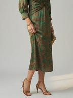 Lune | Natürliches Wickel-Midikleid