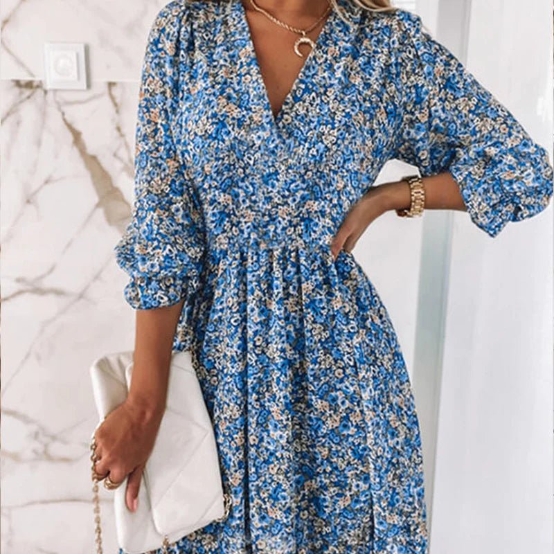 Sunna - Elegantes Blumenkleid