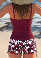 Gabby | Ripp-Tankini mit bedruckten Shorts