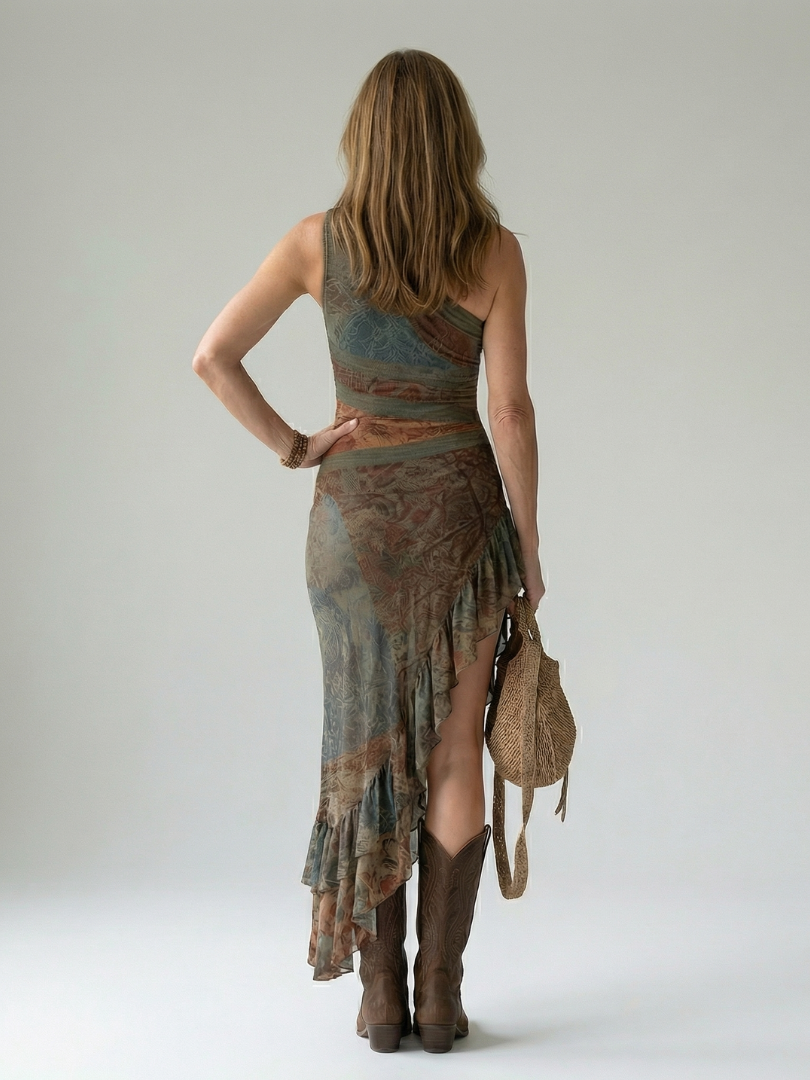 Zalia | Ruhiges Midi-Kleid