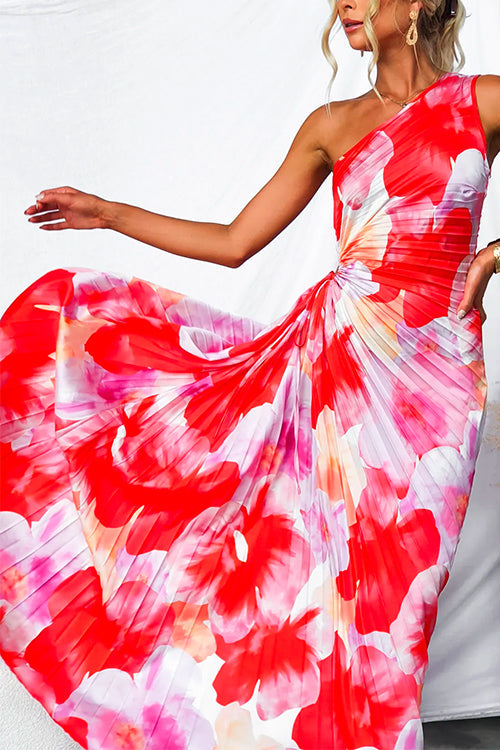 Yanira™ | Einseitiges Plisseekleid