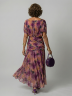 Calen | Off Shoulder Flow Midi Kleid