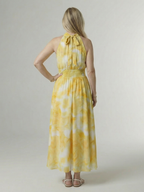 Sylin | Gathered Halter Midi Kleid