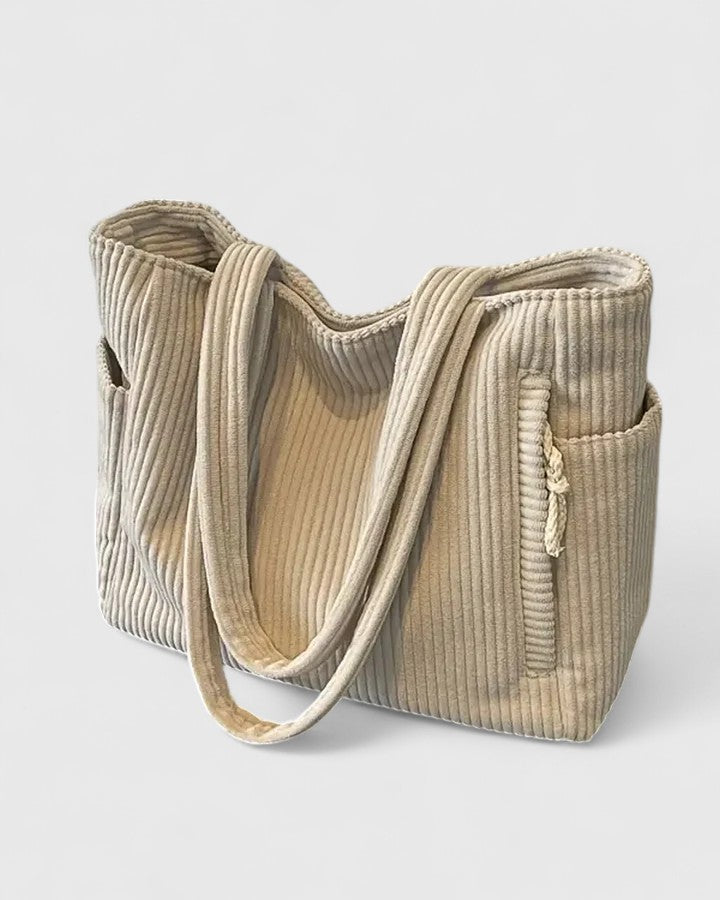 Liorane | Luxuriöse Ripp-Tasche mit Kordel-Details