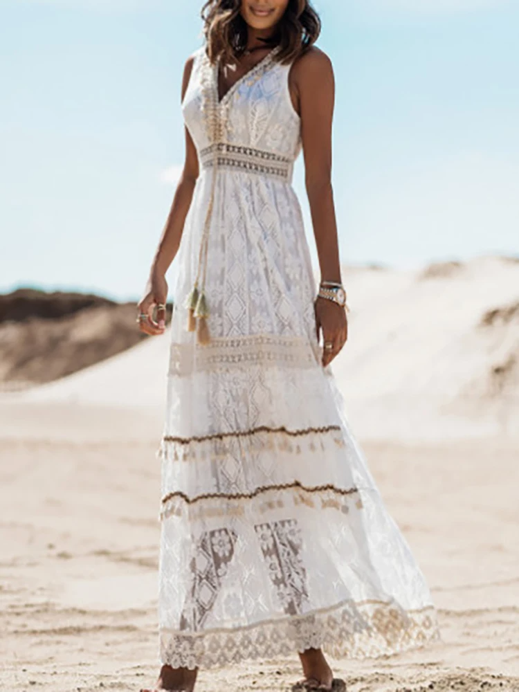 Emyrson | Quasten-Drawstring-Kleid