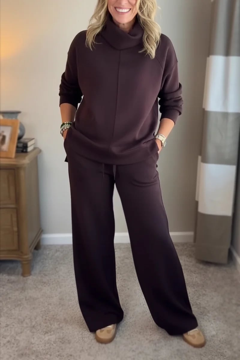 Quinn – Lässiges Turtleneck-Zweiteiler-Set