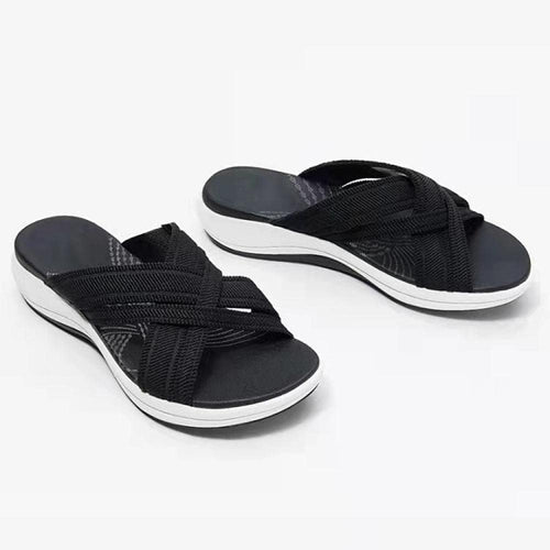 Aerynna™ | Orthopädische Komfort-Cross-Slide-Sandalen