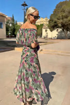 ANA | ELEGANTES MAXI-FALTENKLEID