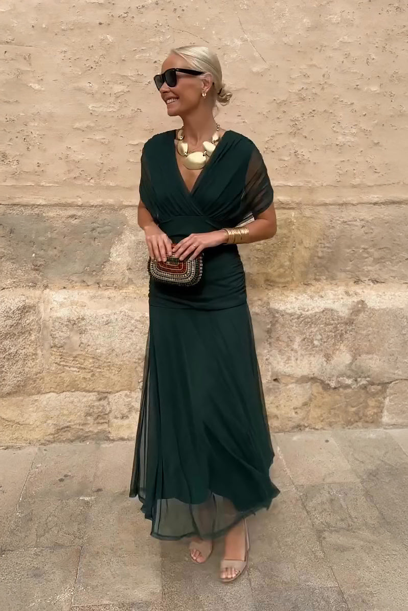 ANA | ELEGANTES MAXI-FALTENKLEID