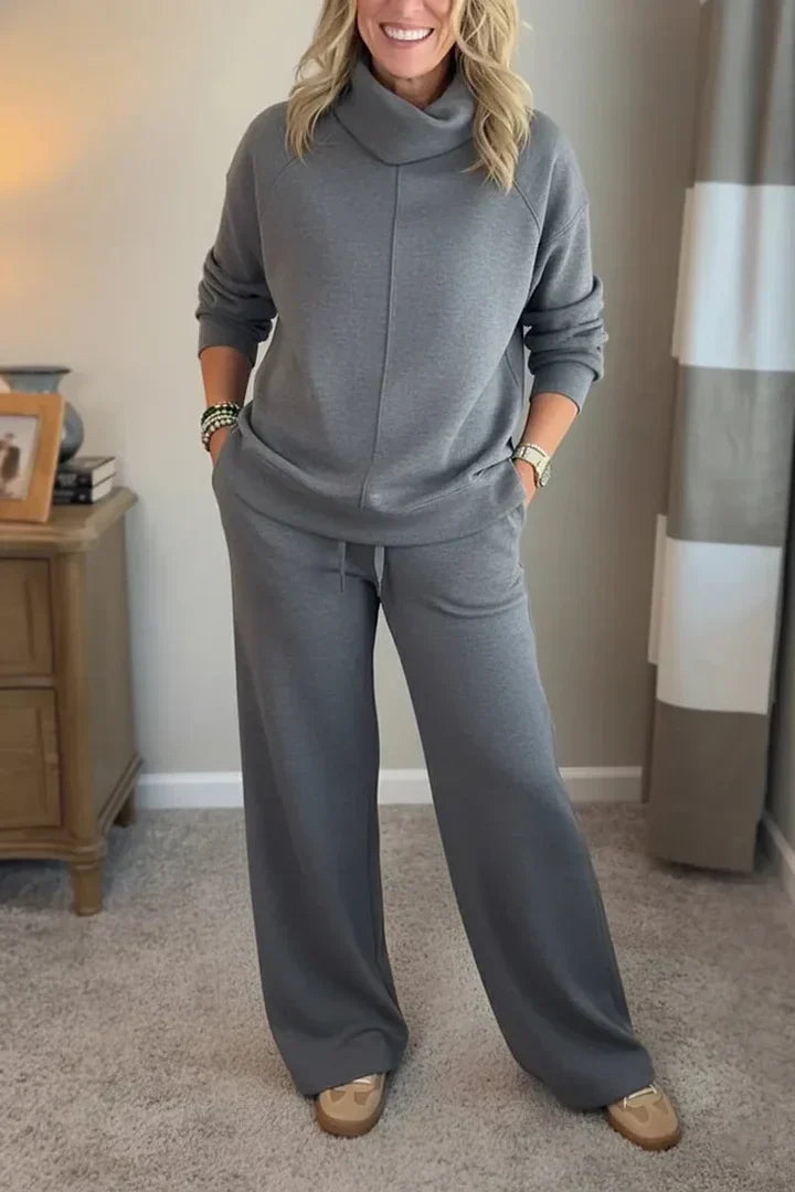 Quinn – Lässiges Turtleneck-Zweiteiler-Set