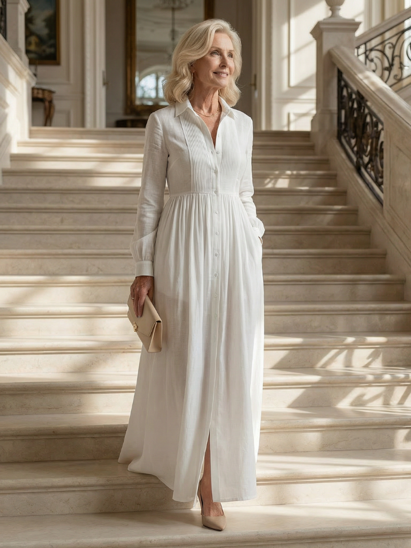 Lioren | Soft Flow Maxi-Kleid