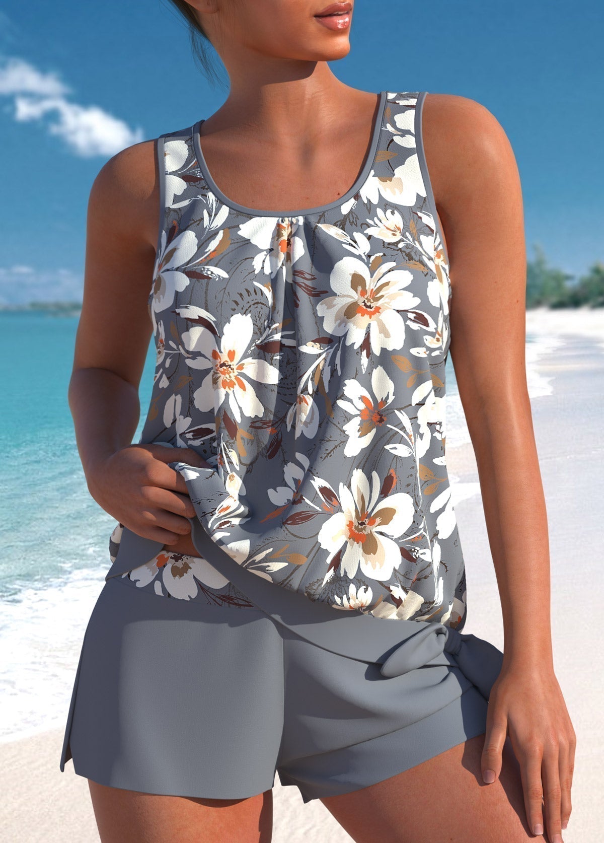Helena | Stilvolles Floral Tankini Set für Frauen