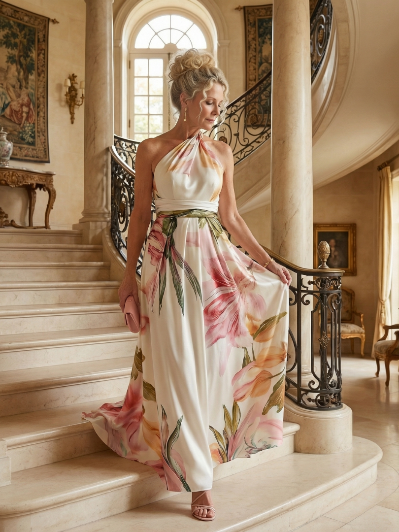 Amiel | Leichtes Floral-Maxi-Kleid