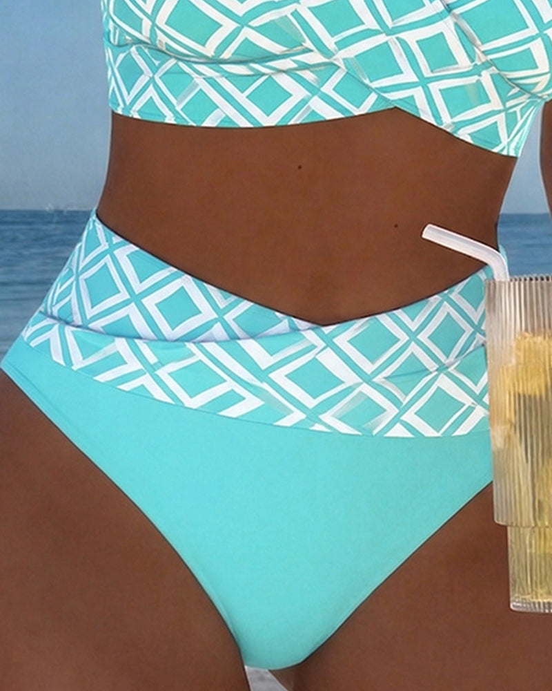 Marlene™ | Zweiteiliger Bikini mit elegantem Diamantmuster