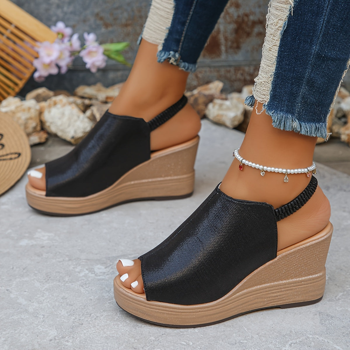 Freya | Orthopädische Keil Sandalen