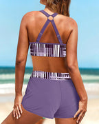 Janette - Hochtailliertes Ripp-Bikini