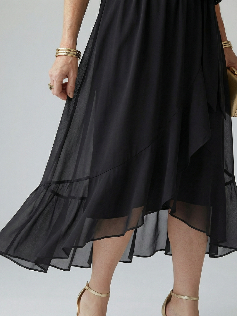 Elric | Leichtes Drapiertes Midikleid