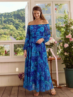 Aspen | Off-Shoulder Floral Maxi