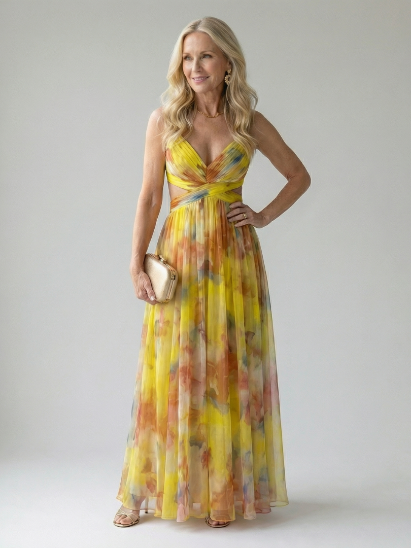 Isel | Soft Wrap Maxi Kleid