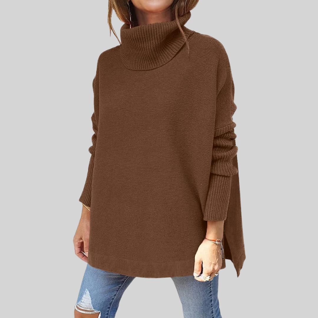 ANNELISE I Oversize Pullover mit Rollkragen