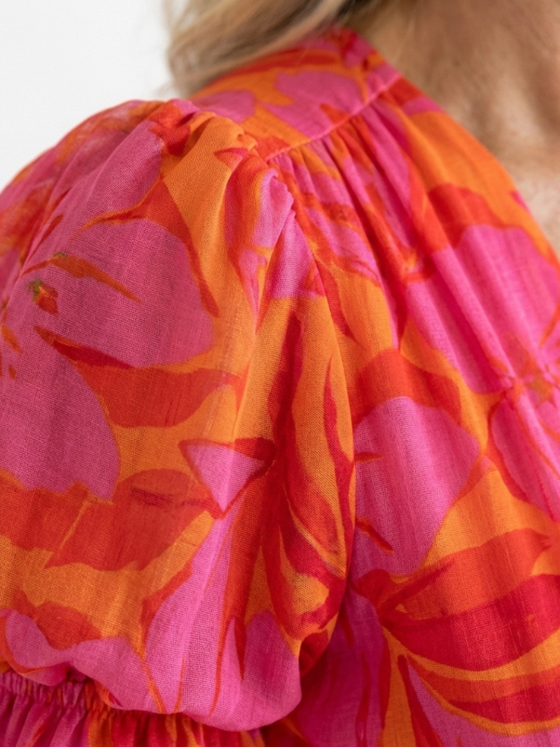 Willow | Puff Sleeve Floral Midi