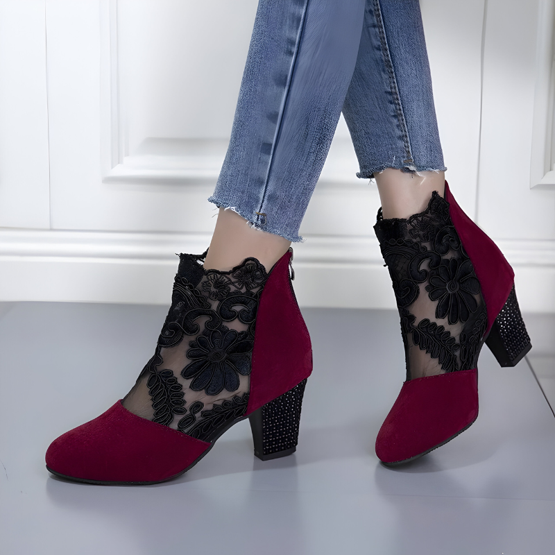 Norene™| Spitzen Stiefeletten