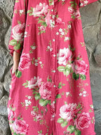 Maddie | Kunst Floral Kleid