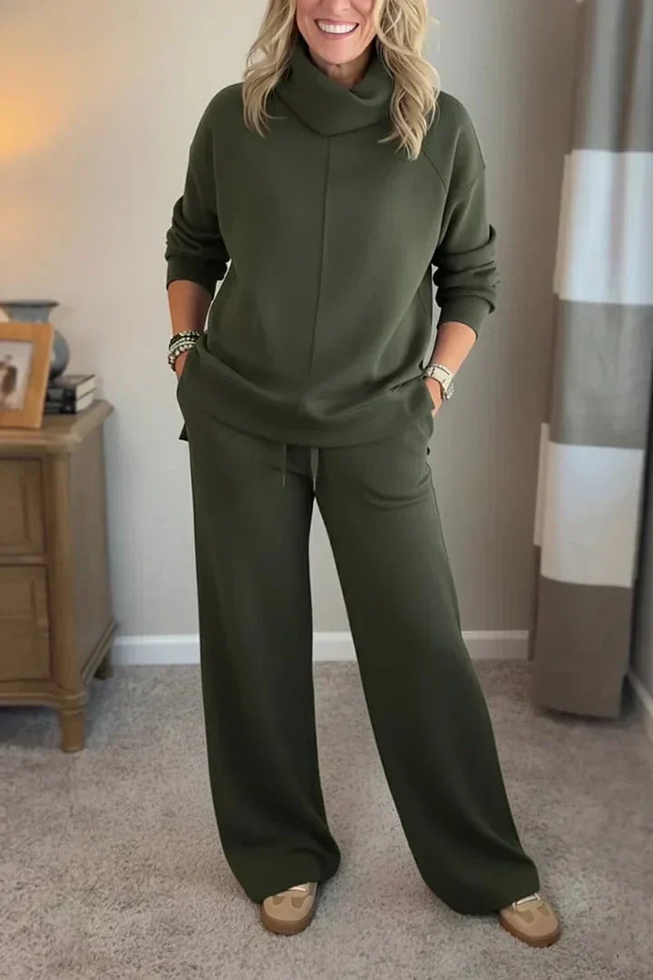 Quinn – Lässiges Turtleneck-Zweiteiler-Set