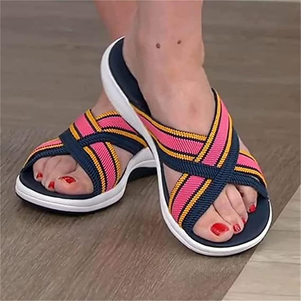 Aerynna™ | Orthopädische Komfort-Cross-Slide-Sandalen
